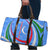 Uzbekistan Travel Bag with Crescent Star and Ornamental Swirl Design - Wonder Print Shop