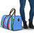 Uzbekistan Travel Bag with Crescent Star and Ornamental Swirl Design - Wonder Print Shop