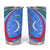Uzbekistan Tumbler Cup with Crescent Star and Ornamental Swirl Design - Wonder Print Shop