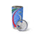 Uzbekistan Tumbler Cup with Crescent Star and Ornamental Swirl Design - Wonder Print Shop