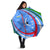Uzbekistan Umbrella with Crescent Star and Ornamental Swirl Design - Wonder Print Shop