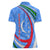 Uzbekistan Women Polo Shirt with Crescent Star and Ornamental Swirl Design - Wonder Print Shop