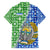 Uzbekistan Family Matching Summer Maxi Dress and Hawaiian Shirt with Ikat Pattern and National Coat of Arms Design - Wonder Print Shop