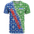 Uzbekistan T Shirt with Ikat Pattern and National Coat of Arms Design - Wonder Print Shop