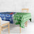 Uzbekistan Tablecloth with Ikat Pattern and National Coat of Arms Design - Wonder Print Shop