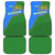 Uzbekistan Car Mats with National Coat of Arms and Modern Gradient Design - Wonder Print Shop