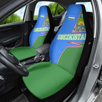 Uzbekistan Car Seat Cover with National Coat of Arms and Modern Gradient Design - Wonder Print Shop