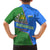 Uzbekistan Family Matching Summer Maxi Dress and Hawaiian Shirt with National Coat of Arms and Modern Gradient Design - Wonder Print Shop