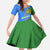 Uzbekistan Family Matching Summer Maxi Dress and Hawaiian Shirt with National Coat of Arms and Modern Gradient Design - Wonder Print Shop