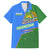 Uzbekistan Family Matching Summer Maxi Dress and Hawaiian Shirt with National Coat of Arms and Modern Gradient Design - Wonder Print Shop