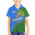Uzbekistan Family Matching Summer Maxi Dress and Hawaiian Shirt with National Coat of Arms and Modern Gradient Design - Wonder Print Shop