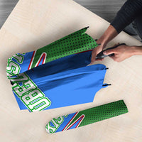 Uzbekistan Umbrella with National Coat of Arms and Modern Gradient Design - Wonder Print Shop