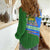Uzbekistan Women Casual Shirt with National Coat of Arms and Modern Gradient Design - Wonder Print Shop