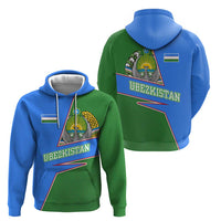 Uzbekistan Zip Hoodie with National Coat of Arms and Modern Gradient Design - Wonder Print Shop