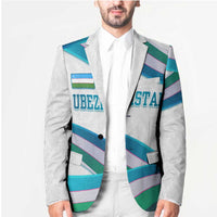 Uzbekistan Blazer with Ribbon Wave Design - Wonder Print Shop