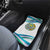 Uzbekistan Car Mats with Ribbon Wave Design - Wonder Print Shop