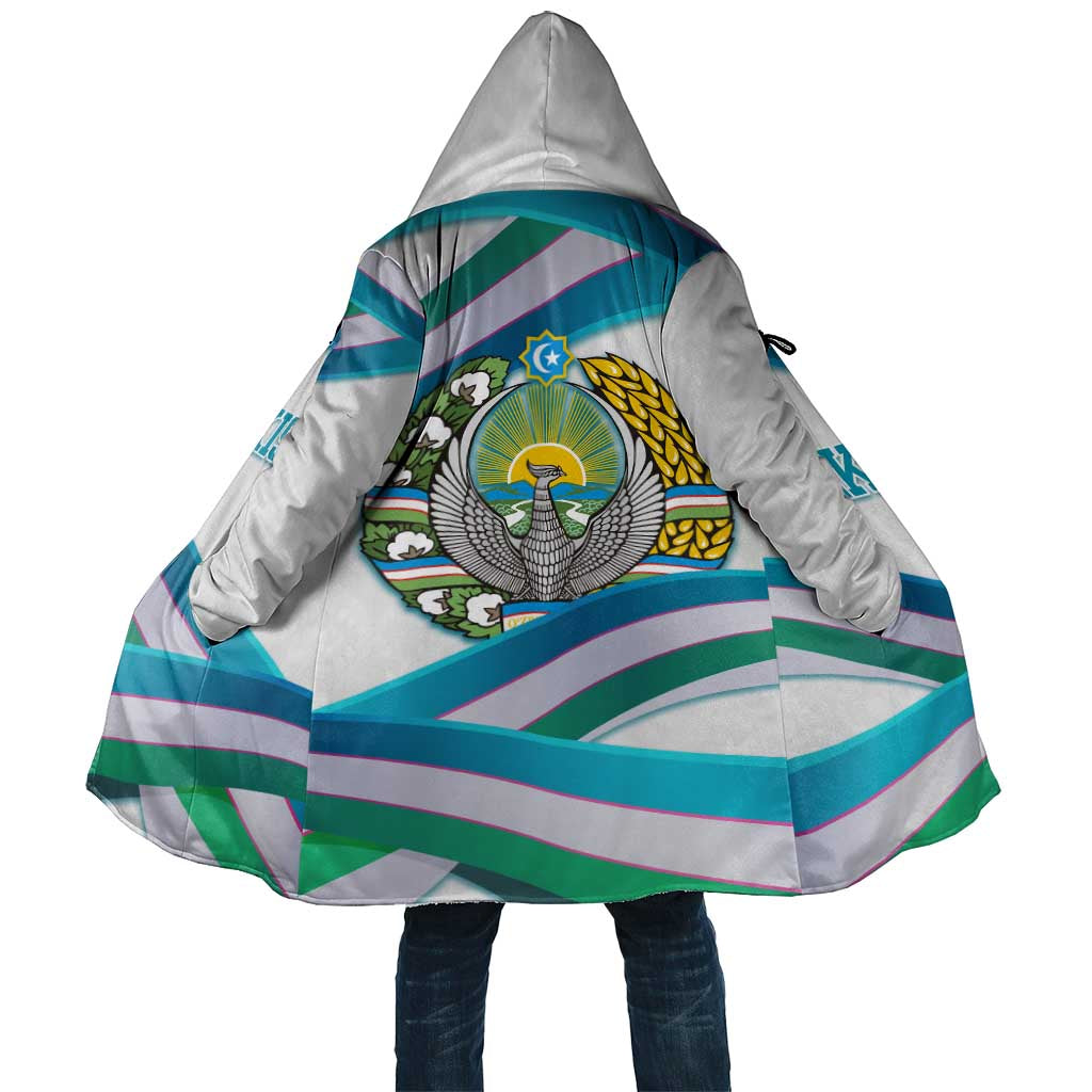 Uzbekistan Cloak with Ribbon Wave Design - Wonder Print Shop