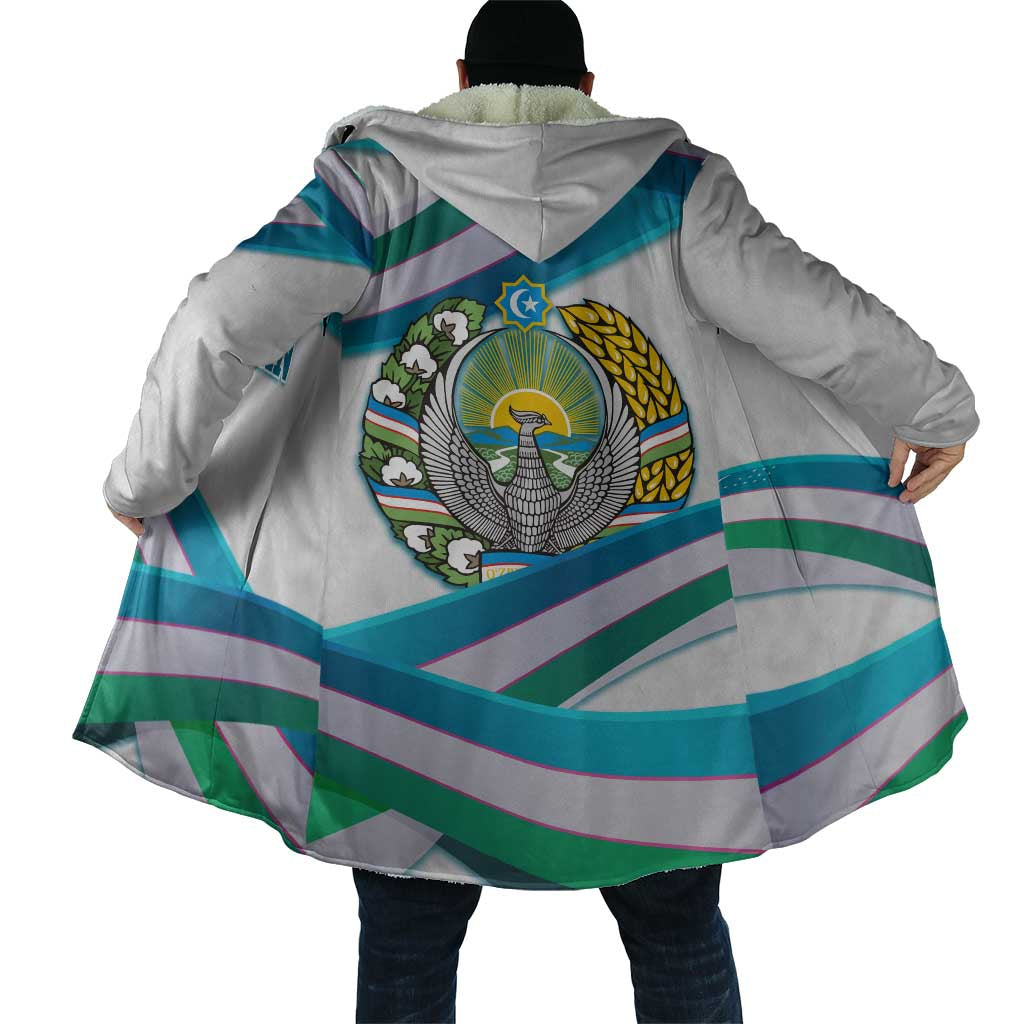 Uzbekistan Cloak with Ribbon Wave Design - Wonder Print Shop