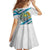 Uzbekistan Family Matching Summer Maxi Dress and Hawaiian Shirt with Ribbon Wave Design - Wonder Print Shop