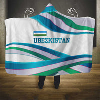 Uzbekistan Hooded Blanket with Ribbon Wave Design - Wonder Print Shop