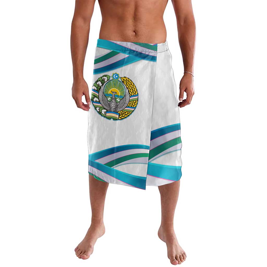 Uzbekistan Lavalava with Ribbon Wave Design - Wonder Print Shop