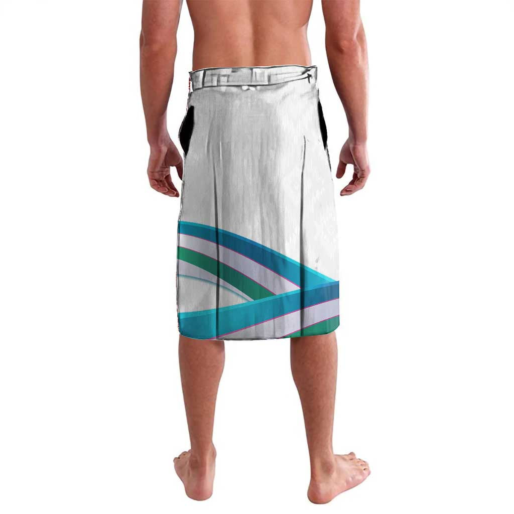 Uzbekistan Lavalava with Ribbon Wave Design - Wonder Print Shop