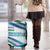 Uzbekistan Luggage Cover with Ribbon Wave Design - Wonder Print Shop