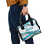Uzbekistan Shoulder Handbag with Ribbon Wave Design - Wonder Print Shop