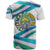 Uzbekistan T Shirt with Ribbon Wave Design - Wonder Print Shop