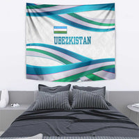 Uzbekistan Tapestry with Ribbon Wave Design - Wonder Print Shop