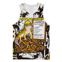 Leopard Gecko Basketball Jersey Tiny Dinosaur Department Funny Pest Control Graffiti