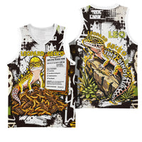 Leopard Gecko Basketball Jersey Tiny Dinosaur Department Funny Pest Control Graffiti
