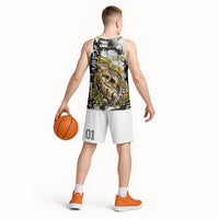 Leopard Gecko Basketball Jersey Tiny Dinosaur Department Funny Pest Control Graffiti