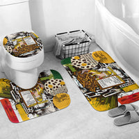 Leopard Gecko Bathroom Set Tiny Dinosaur Department Funny Pest Control Graffiti
