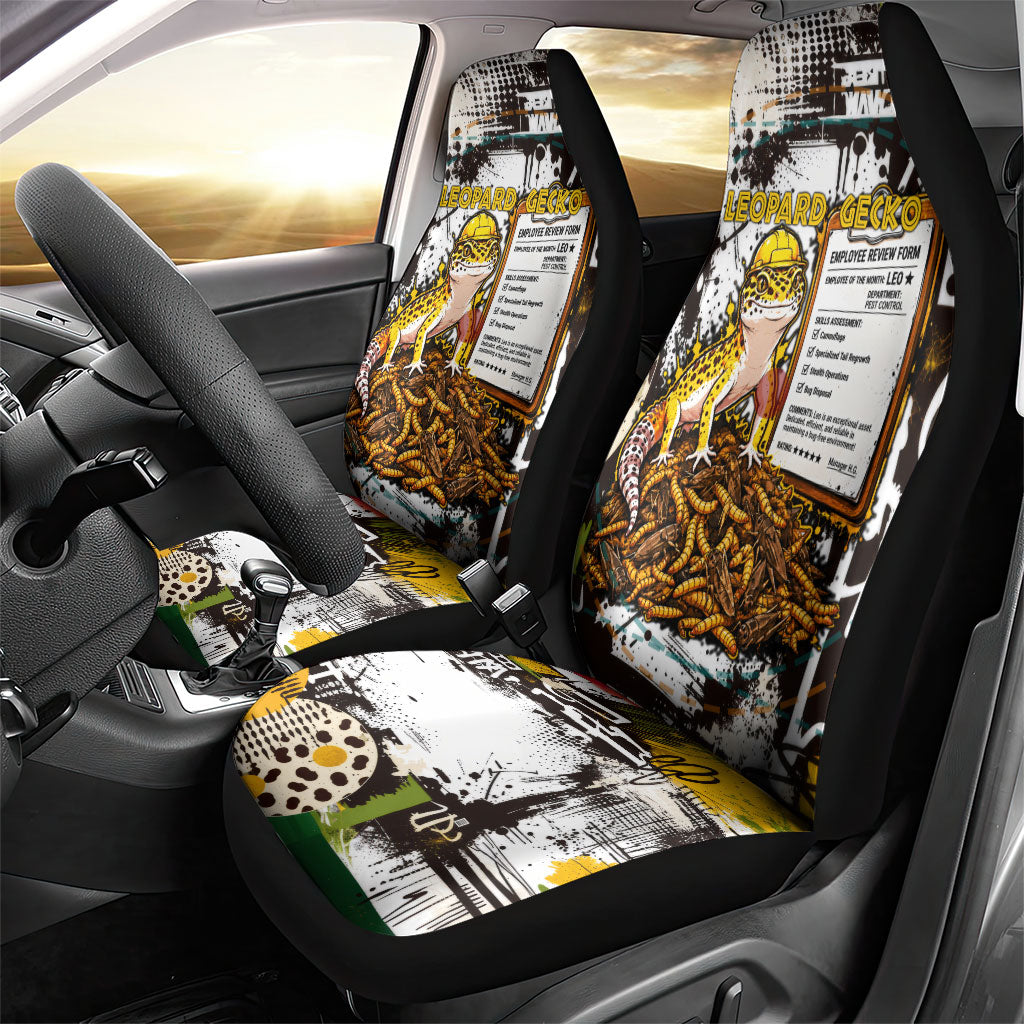 Leopard Gecko Car Seat Cover Tiny Dinosaur Department Funny Pest Control Graffiti
