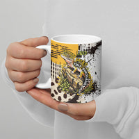 Leopard Gecko Ceramic Mug Tiny Dinosaur Department Funny Pest Control Graffiti
