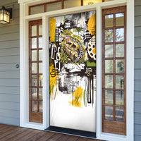 Leopard Gecko Door Cover Tiny Dinosaur Department Funny Pest Control Graffiti