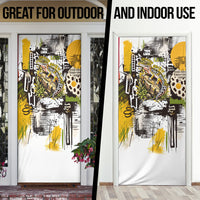 Leopard Gecko Door Cover Tiny Dinosaur Department Funny Pest Control Graffiti