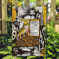 Leopard Gecko Garden Flag Tiny Dinosaur Department Funny Pest Control Graffiti