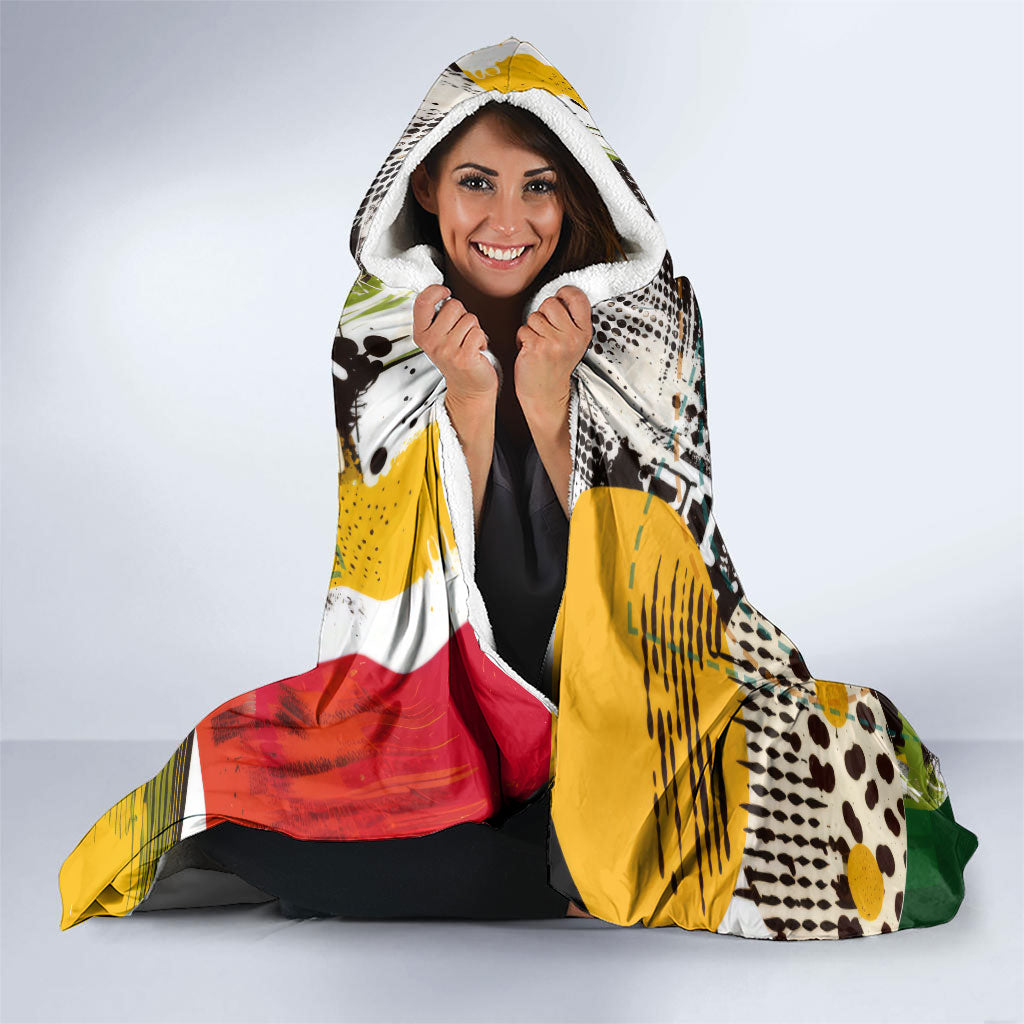 Leopard Gecko Hooded Blanket Tiny Dinosaur Department Funny Pest Control Graffiti