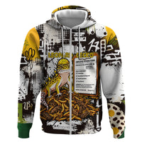 Leopard Gecko Hoodie Tiny Dinosaur Department Funny Pest Control Graffiti