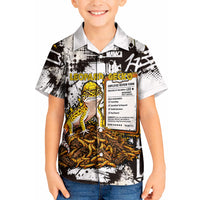 Leopard Gecko Kid Hawaiian Shirt Tiny Dinosaur Department Funny Pest Control Graffiti