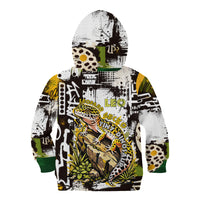 Leopard Gecko Kid Hoodie Tiny Dinosaur Department Funny Pest Control Graffiti