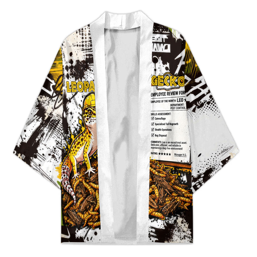 Leopard Gecko Kimono Tiny Dinosaur Department Funny Pest Control Graffiti