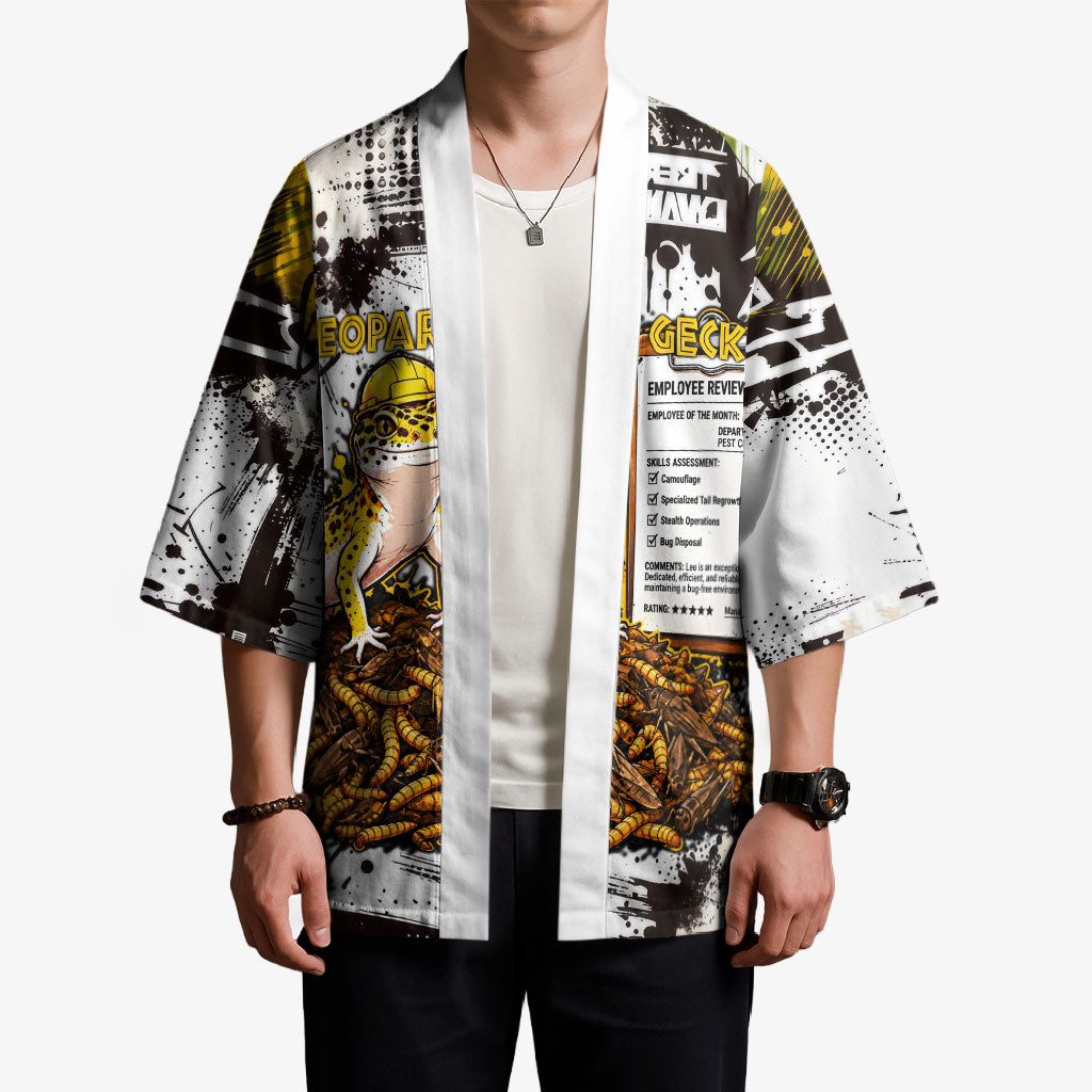 Leopard Gecko Kimono Tiny Dinosaur Department Funny Pest Control Graffiti