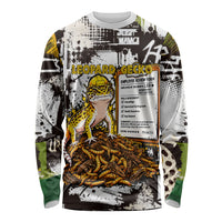 Leopard Gecko Long Sleeve Shirt Tiny Dinosaur Department Funny Pest Control Graffiti