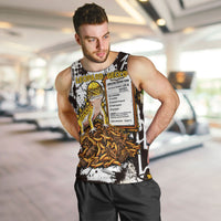 Leopard Gecko Men Tank Top Tiny Dinosaur Department Funny Pest Control Graffiti