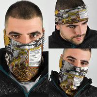 Leopard Gecko Neck Gaiter Tiny Dinosaur Department Funny Pest Control Graffiti