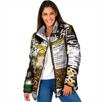 Leopard Gecko Padded Jacket Tiny Dinosaur Department Funny Pest Control Graffiti