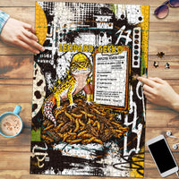 Leopard Gecko Puzzle Tiny Dinosaur Department Funny Pest Control Graffiti